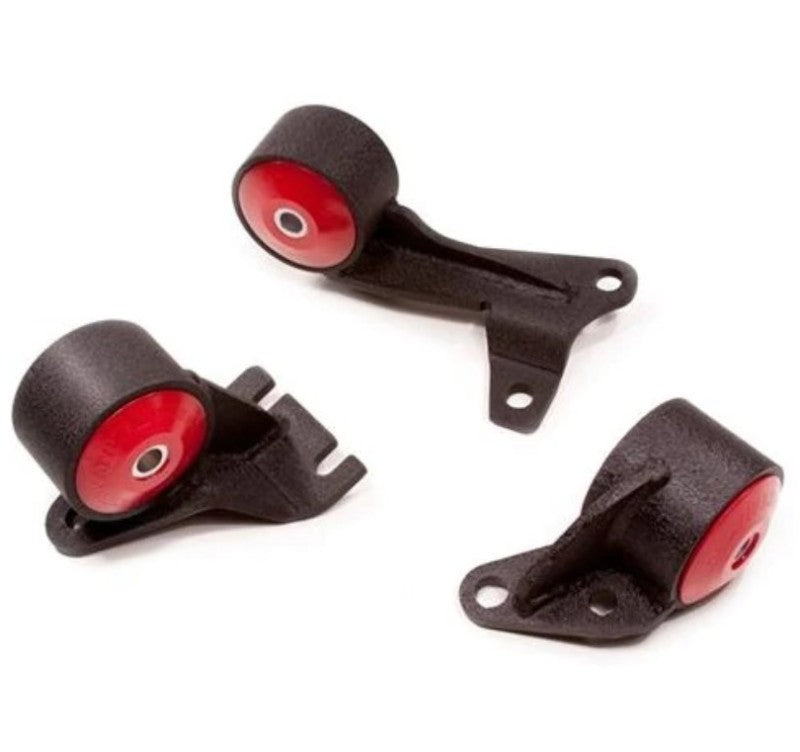 Innovative Mounts Innovative 88-91 Civic D-Series Black Steel Mounts 60A Bushings (Wagon 4WD Cable)