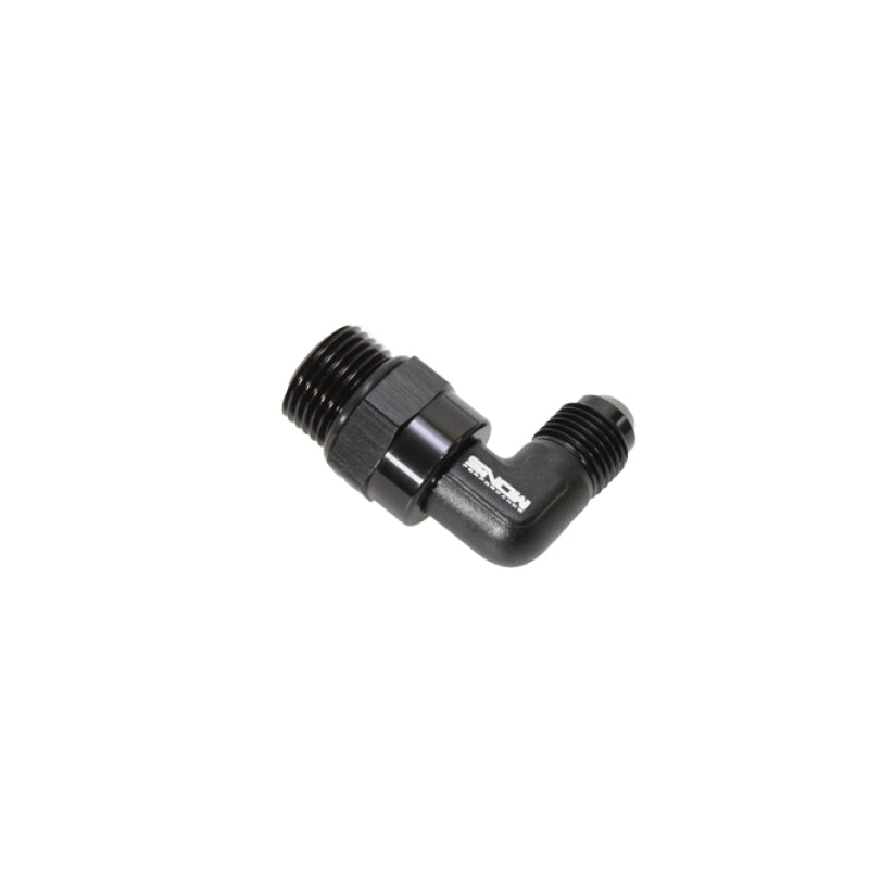 Snow Performance Snow -8 ORB to -6AN 90 Degree Swivel Fitting (Black)