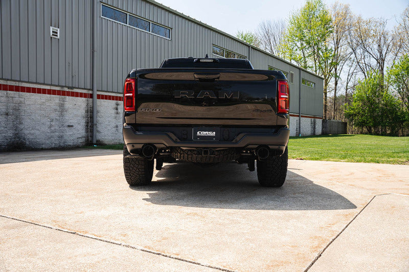 CORSA Performance Corsa 25-26 RAM 1500 RHO Crew Cab 3.0L Turbo Cat-Back Dual Rear Exit w/ 5in Single Black Pro Series