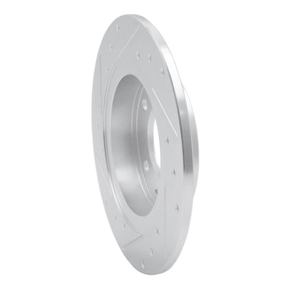 R1 Concepts R1 93-03 Ford Probe Rear Right Drilled & Slotted Silver Brake Rotor