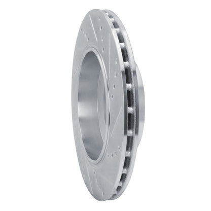 R1 Concepts R1 14-16 Maserati Ghibli Rear Left Drilled & Slotted Silver Brake Rotor