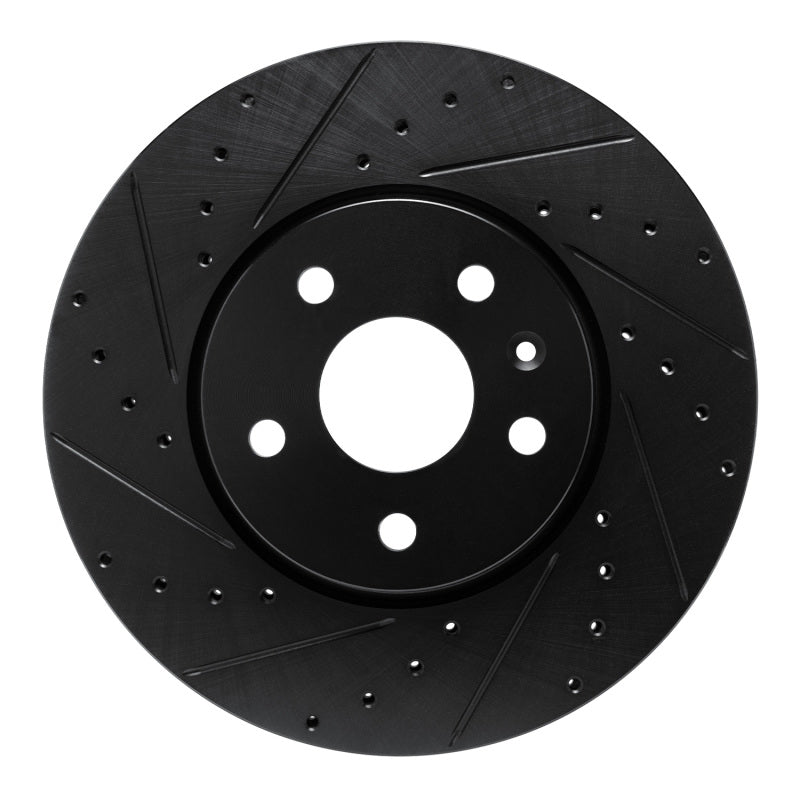 R1 Concepts R1 19-25 Buick Envision Front Left Drilled & Slotted Black Brake Rotor