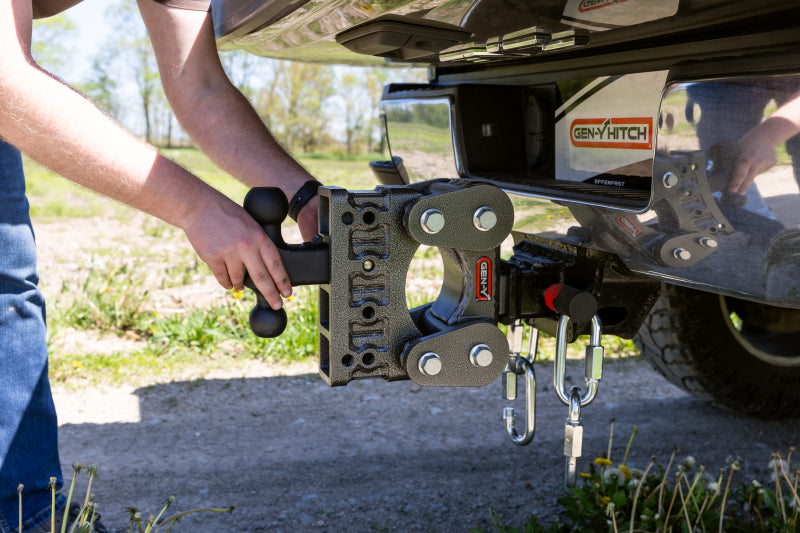 GEN-Y Hitch Gen-Y The Boss Torsion-Flex 2.5in Shank 7.5in Drop 1.1K TW 10K Hitch w/GH-031 Dual-Ball