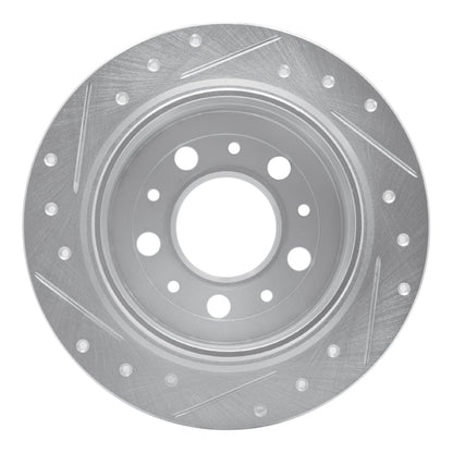 R1 Concepts R1 95-97 Volvo 960 Rear Right Drilled & Slotted Silver Brake Rotor