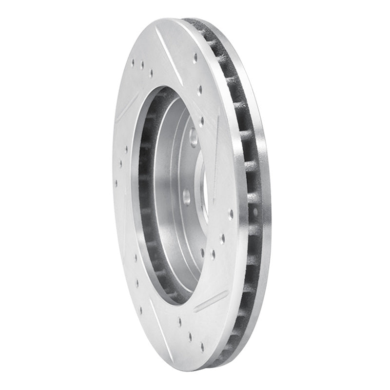 R1 Concepts R1 90-05 Chrysler SEBRING Front Left Drilled & Slotted Silver Brake Rotor