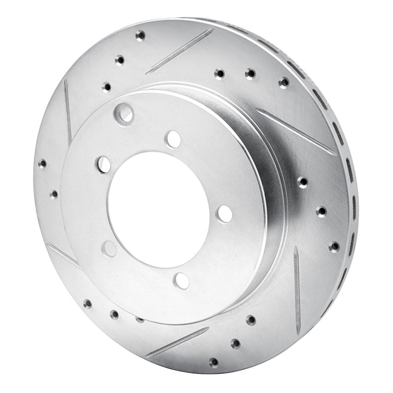 R1 Concepts R1 91-93 Dodge STEALTH Rear Left Drilled & Slotted Silver Brake Rotor