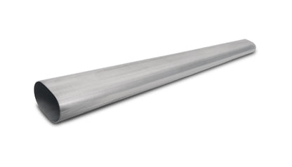 Vibrant 3in Oval (Nominal Size) T304 SS Straight Tubing (16 ga) - 5 foot length