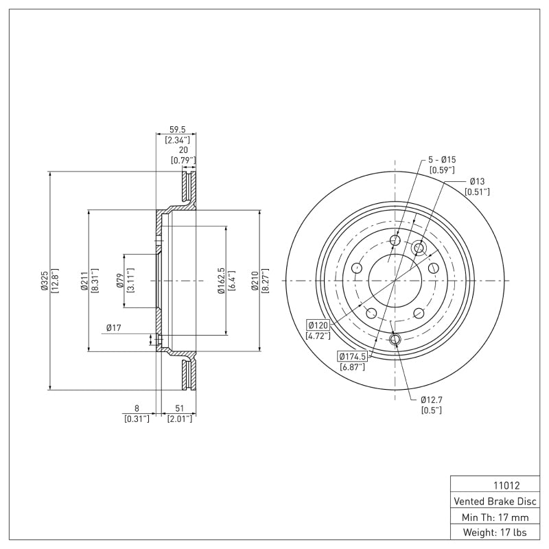 DFC 05-07 Land Rover LR3 Rear Brake Rotor