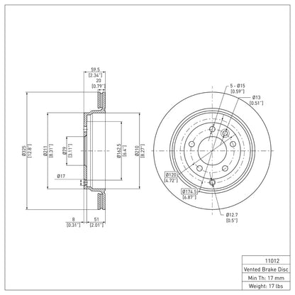 DFC 05-07 Land Rover LR3 Rear Brake Rotor