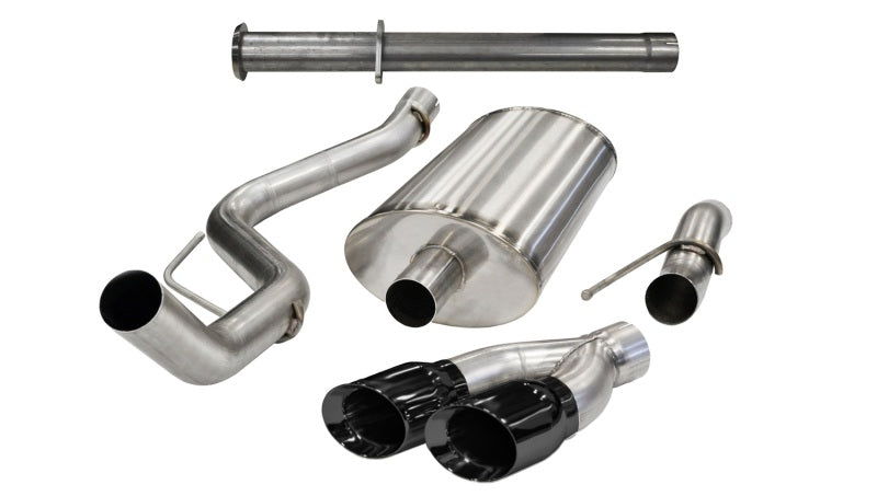 CORSA Performance Corsa 2011-2014 Ford F-150 Raptor 6.2L V8 133in Wheelbase Black Xtreme Cat-Back Exhaust