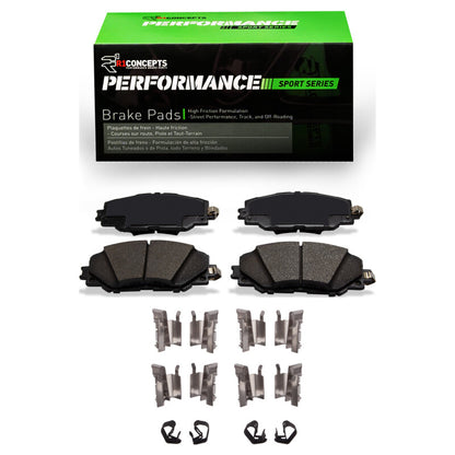 R1 Concepts R1 2006-2019 Lexus HS250H Front R1 Performance Sport Pads & Hardware Kit