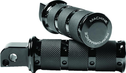 Performance Machine Footpegs XLS Passenger - Black Ano