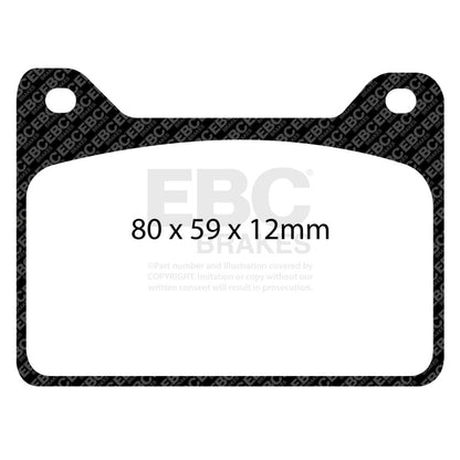 EBC Racing Brakeman F4 Tornado Caliper RP-1 Race Brake Pads