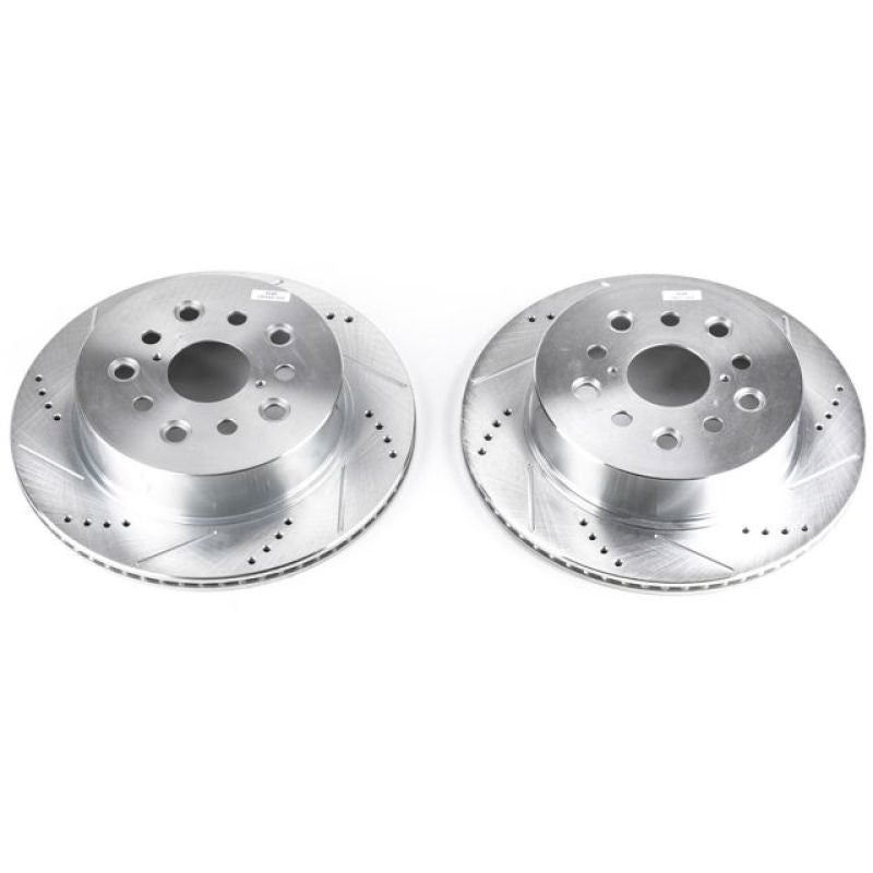 PowerStop Power Stop 01-06 Lexus LS430 Rear Evolution Drilled & Slotted Rotors - Pair