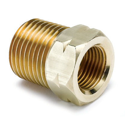 AutoMeter Fitting Adapter 1/2in. NPT Male Brass For Auto Gauge Mech. Temp.