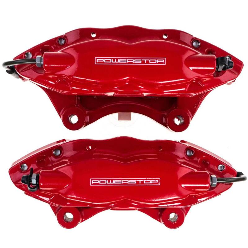 PowerStop Power Stop 09-15 Cadillac CTS Rear Red Caliper - Pair w/o Bracket
