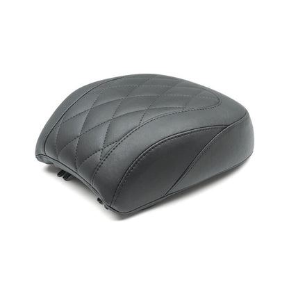 Mustang Motorcycle Mustang 18-21 Harley Fat Boy Wide Tripper Passenger Seat Diamond Stitch - Black