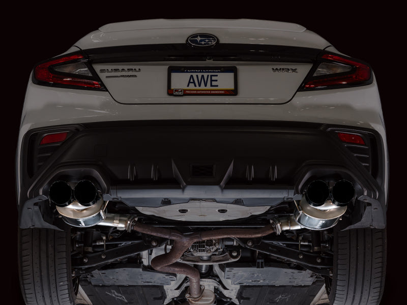 AWE Tuning 22-25 Subaru VB WRX Touring Edition Axle-Back Exhaust - Diamond Black Tips