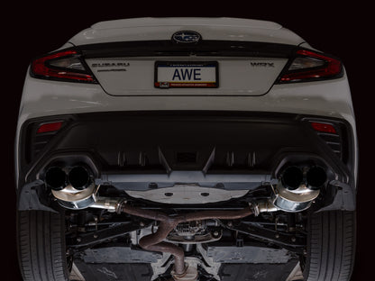 AWE Tuning 22-25 Subaru VB WRX Touring Edition Axle-Back Exhaust - Diamond Black Tips