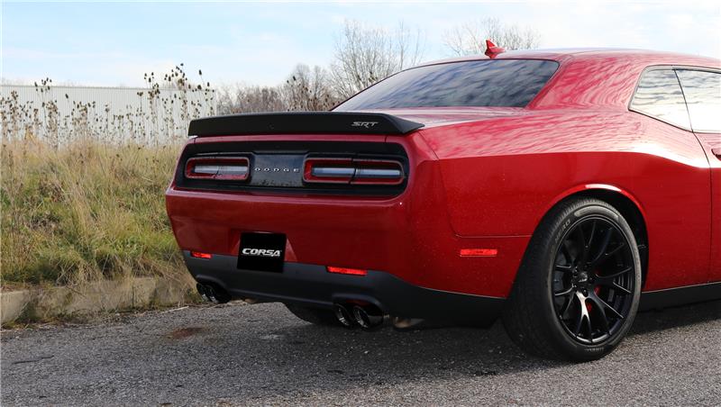 CORSA Performance Corsa 2015-2023 Dodge Challenger Hellcat Dual Rear Exit Extreme Exhaust w/ 3.5in Polished Tips