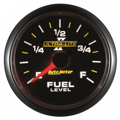 Autometer Ultra-Lite II 2-1/16in 0-280 Ohm Programmable Fuel Level Gauge