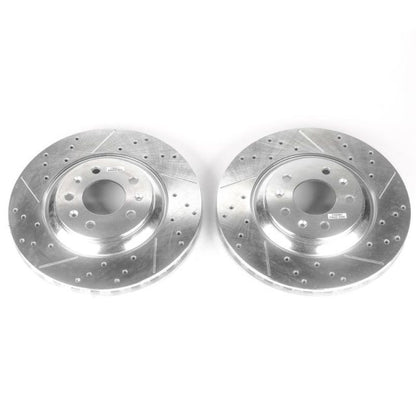 PowerStop Power Stop 06-07 Cadillac CTS Front Evolution Drilled & Slotted Rotors - Pair