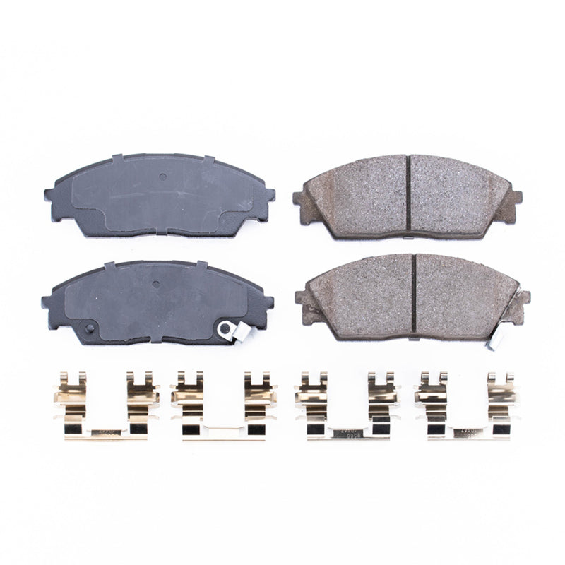 PowerStop Power Stop 90-91 Honda Civic Front Z17 Evolution Ceramic Brake Pads w/Hardware