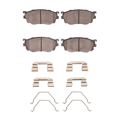R1 Concepts R1 98-03 Mazda 626 Front Optimum OE Pads & Hardware Kit