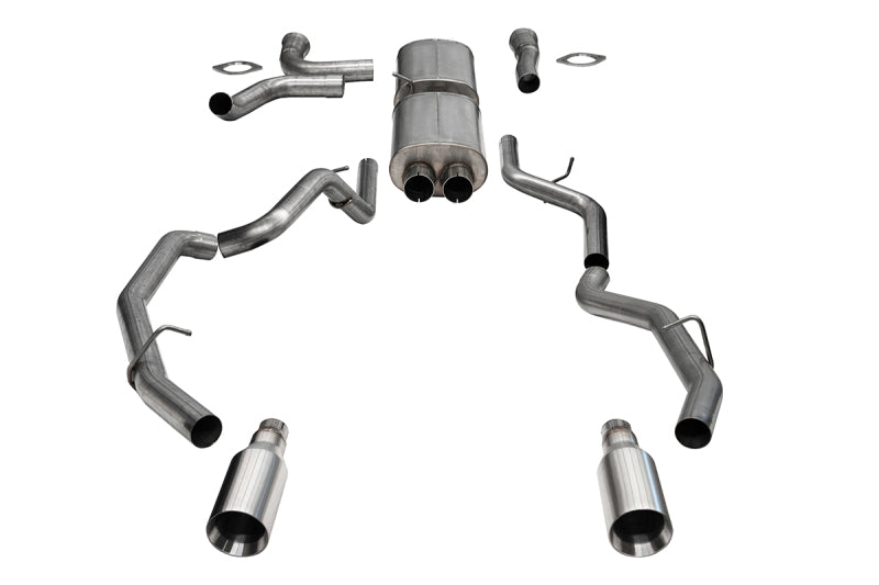 CORSA Performance Corsa 25-26 RAM 1500 RHO Crew Cab 3.0L Turbo Cat-Back Dual Rear Exit w/ 5in Single Satin Pro Series