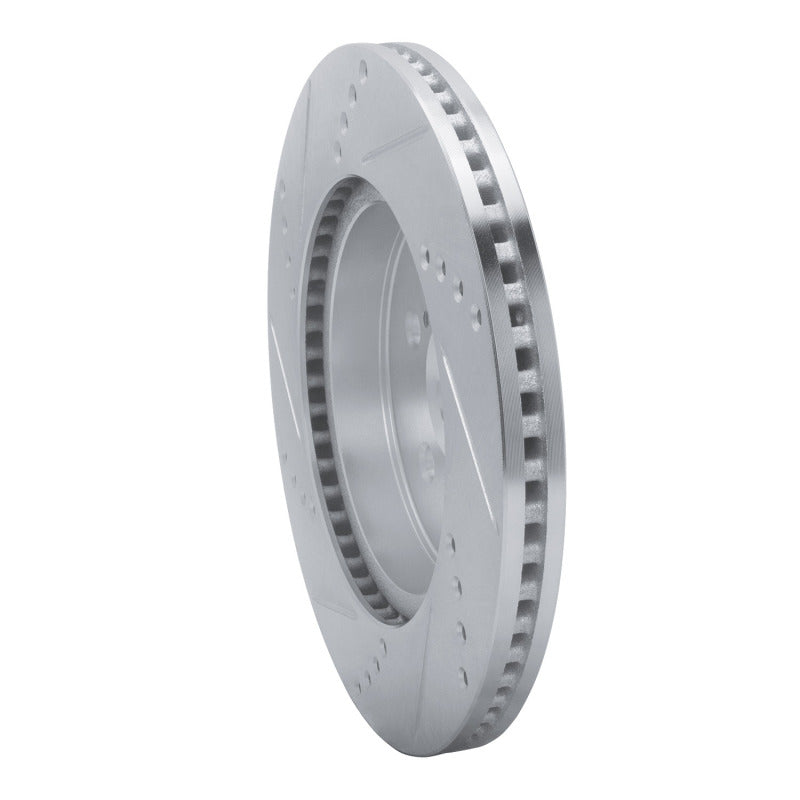 R1 Concepts R1 19-25 Toyota Prius Prime Front Right Drilled & Slotted Silver Brake Rotor