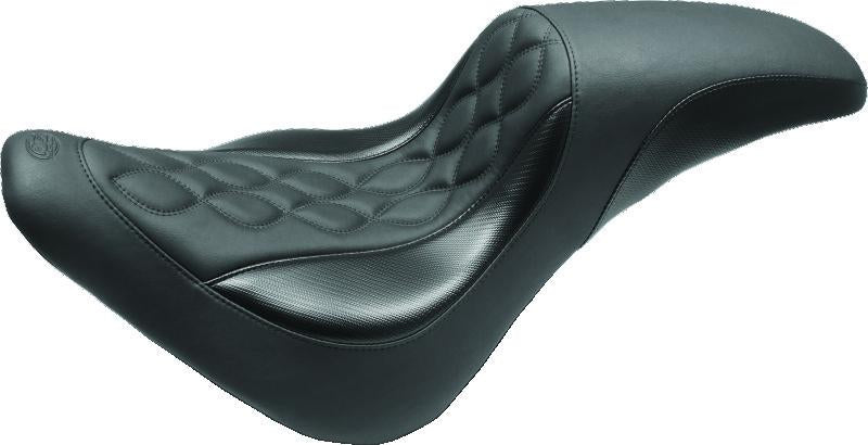 Mustang Motorcycle Mustang 18-21 Harley Low Rider & Sport Glide Standard Touring Passenger Seat Dagger - Black