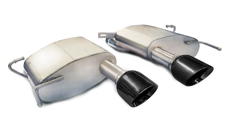 CORSA Performance Corsa 2011-2015 Cadillac CTS Coupe V 6.2L V8 Black Sport Axle-Back Exhaust