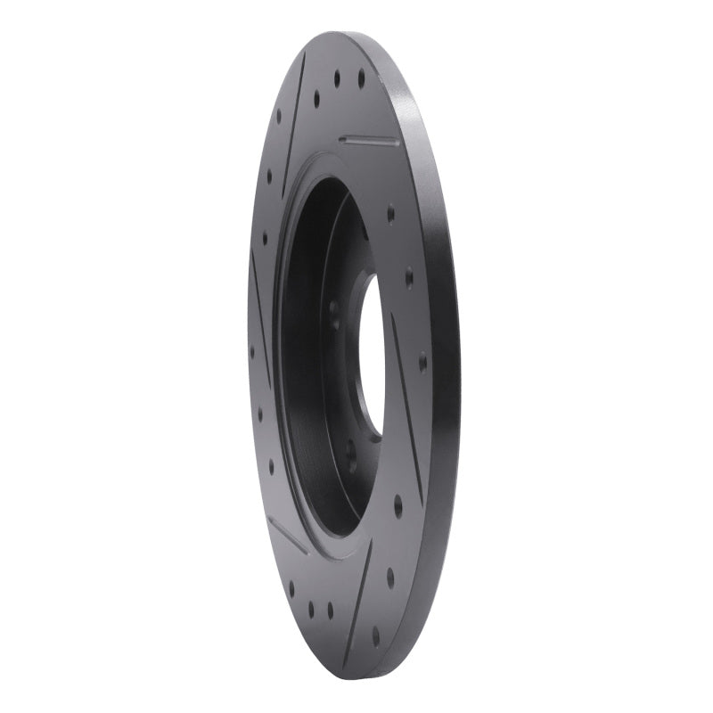 R1 Concepts R1 94-99 Buick Regal Rear Right Drilled & Slotted Black Brake Rotor