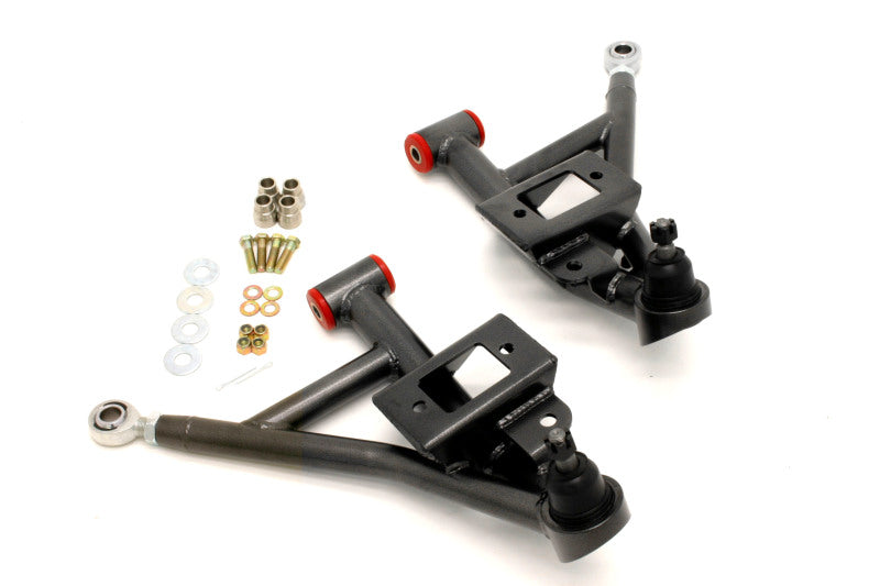 BMR Suspension BMR 93-02 F-Body Adj. Lower A-Arms Poly/Rod End Combo - Black Hammertone