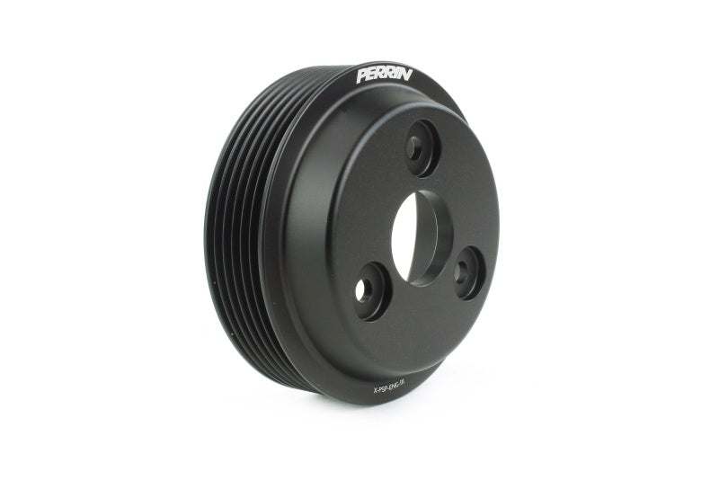 Perrin Performance PERRIN 22-26 Subaru WRX / 21-25 Crosstrek / 20-25 LGT/OBXT/FXT Lightweight Water Pump Pulley - Black