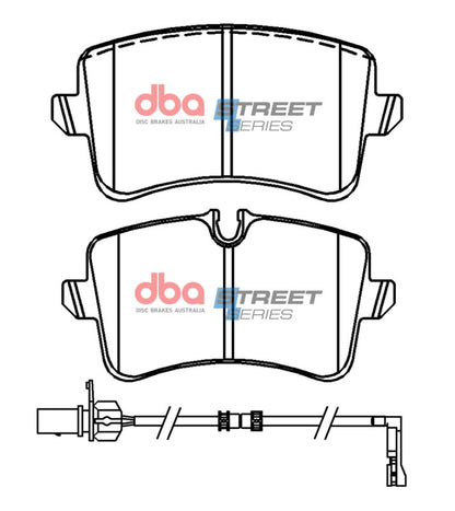 DBA 10-17 Audi A8 Street Series Rear Brake Pads