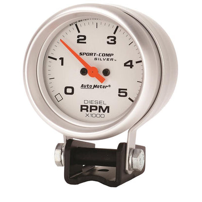 Autometer Ultra-Lite 2-5/8in Pedestal Diesel Tachometer 0-5000 RPM