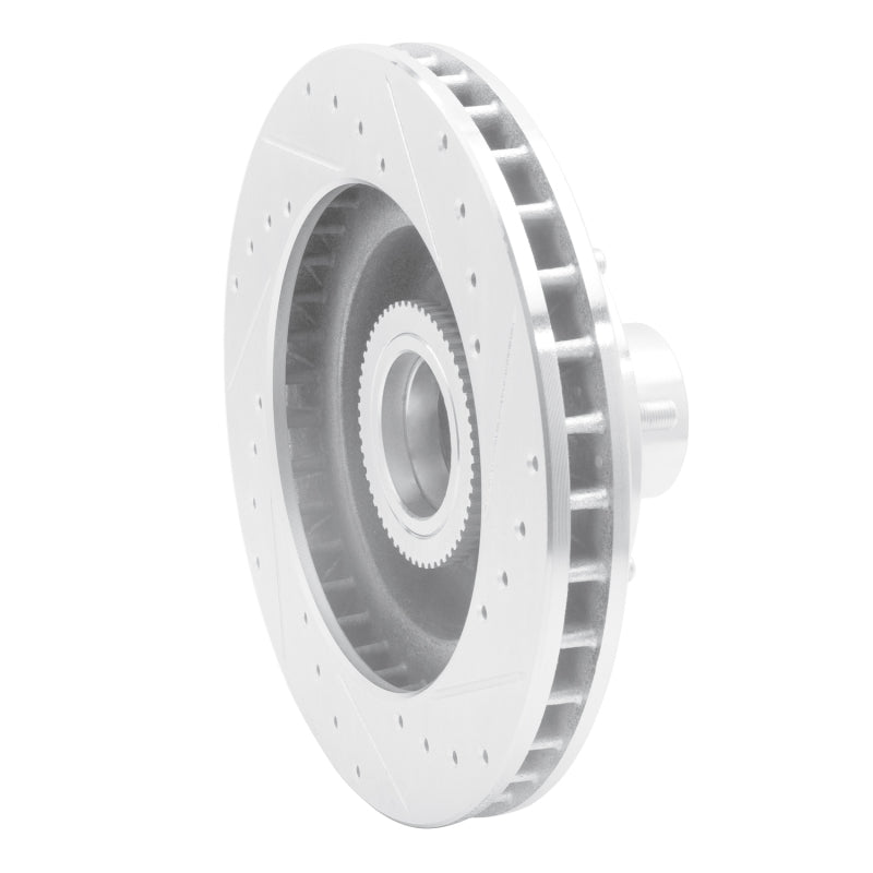 R1 Concepts R1 93-95 Chevrolet G10 Front Right Drilled & Slotted Silver Brake Rotor