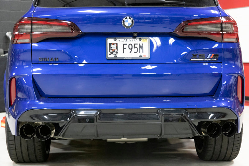 Dinan 20-26 BMW X5 M/X6 M (F95/F96) Valved Axleback Exhaust System - Polished Tips