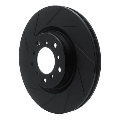 R1 Concepts R1 01-06 BMW M3 Right Front Slotted Black Brake Rotor