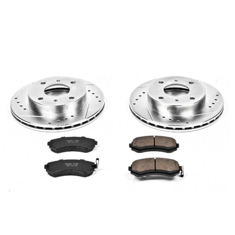 PowerStop Power Stop 89-96 Nissan 240SX Front Z23 Evolution Sport Brake Kit