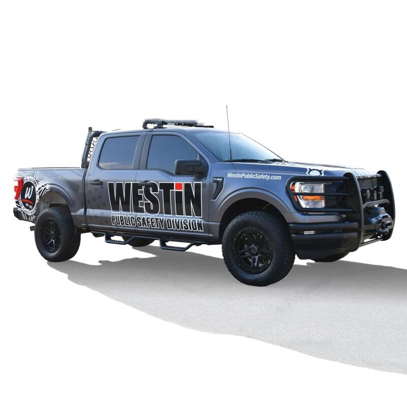 Westin 15-22 Ford F-150 SuperCrew / 17-22 F-250/350 Crew Cab Outlaw Nerf Step Bars - Textured Black