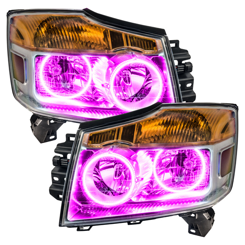 ORACLE Lighting Oracle Nissan Titan 08-15 Halo Kit - ColorSHIFT