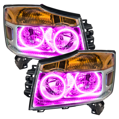 ORACLE Lighting Oracle Nissan Titan 08-15 Halo Kit - ColorSHIFT w/ BC1 Controller