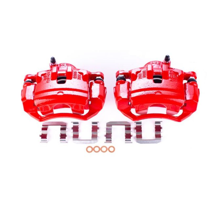 PowerStop Power Stop 10-12 Hyundai Tucson Front Red Calipers w/Brackets - Pair