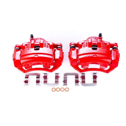 PowerStop Power Stop 10-12 Hyundai Tucson Front Red Calipers w/Brackets - Pair