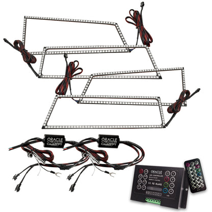 ORACLE Lighting Oracle Chevrolet Silverado 03-06 Square Halo Kit - ColorSHIFT w/ 2.0 Controller