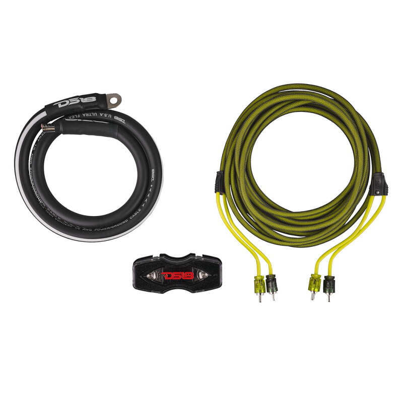 DS18 0-GA Amplifier Install Kit Advance- Yellow