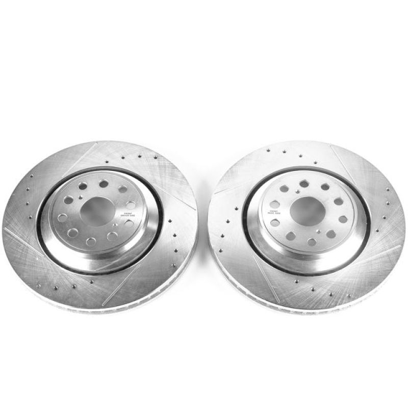 PowerStop Power Stop 07-17 Lexus LS460 Front Evolution Drilled & Slotted Rotors - Pair