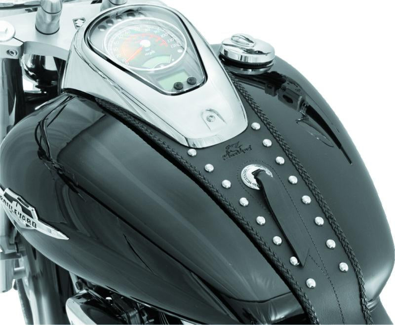 Mustang Motorcycle Mustang 05-08 Suzuki VL800 Volusia, Boulevard C50 Tank Bib w/Studs - Black